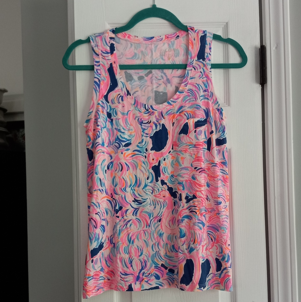 LILLY PULITZER Crayton Tank Top " Head In The SAND"